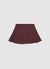 Faltenshorts mit Spitzenbesatz