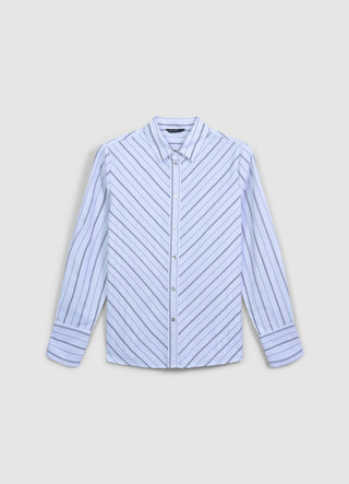 Diagonal striped shirt