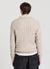 Maglia a trecce con collo derby