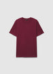 Uni-Farbenes Rundhals-T-Shirt - S