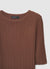 Solid colour ribbed T-shirt