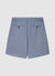 Linen blend bermuda shorts