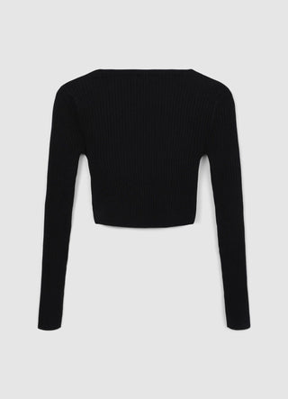 Gekreuzter Strickpullover