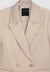 Double-breasted satin-like collar jacket