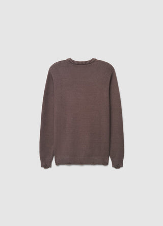 Pull à col rond avec déchirures