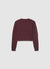 Crochet crop top with crew neck