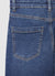 Solid colour cropped flare jeans