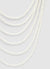 Collana lunga multilayer con perle