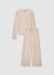 Solid colour ribbed pyjama set