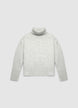 Boxy turtleneck sweater with English ribbing - XS/S