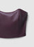 Faux leather bralette top