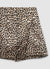 Gonna-pantalone simil satin con stampa animalier