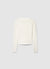 Maglia a costine con zip e collo alto