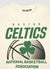 Oversized double-layer sleeve effect T-shirt with Boston Celtics® print