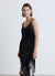 Vestito corto con spalline sottili e pizzo