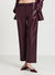 Pantaloni straight in similpelle