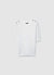 T-shirt in maglia a trecce con bottoni sulle spalle