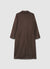 Long double-breasted solid-colour coat