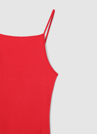 Geripptes langes Kleid