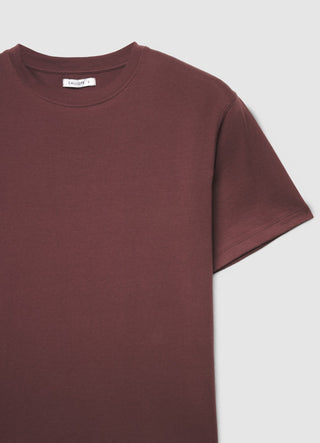 Plain-colour crew neck T-shirt