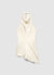 Top halterneck asimmetrico collo sciallato