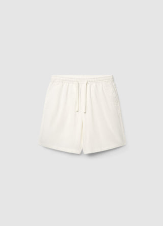 Linen blend jogger shorts