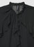 Camicia con rouches e collo arricciato