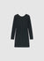 Vestito corto con strass e scollo a V sul retro