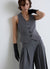 Solid colour buttoned waistcoat