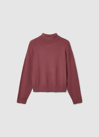 Solid colour Perkins collar jumper