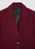 Three-quarter length single-breasted coat with two buttons