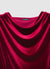 Asymmetrisches kurzes Kleid mit drapiertem Ausschnitt