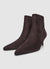 Solid-colour block heel bootie