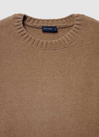 Maglione girocollo effetto ciniglia