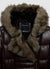 Imbottito cappuccio similpelliccia