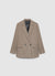 Double-breasted houndstooth jacket