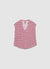 Camicia con stampa geometrica e scollo a V