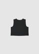 Sleeveless solid-colour blouse - XS