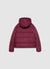 Short padded jacket with hood