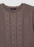 Pullover mit Zopfmuster und Volants