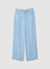 Wide leg jeans with drawstring