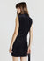 Vestito mini in ciniglia con drappeggio