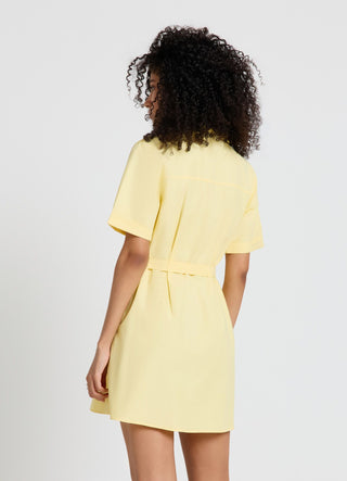 Vestito chemisier corto con cintura