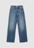 Jeans wide leg con strass