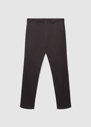 Uni-farbene Chino-Hose