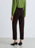 Straight corduroy trousers with cuffed hem