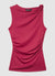 Draped top with a knot on the shoulder