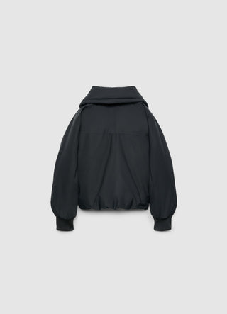 Bomber imbottito con collo a imbuto