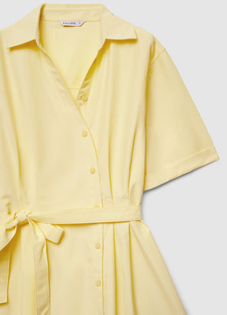 Vestito chemisier corto con cintura