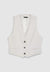 Solid colour crop waistcoat